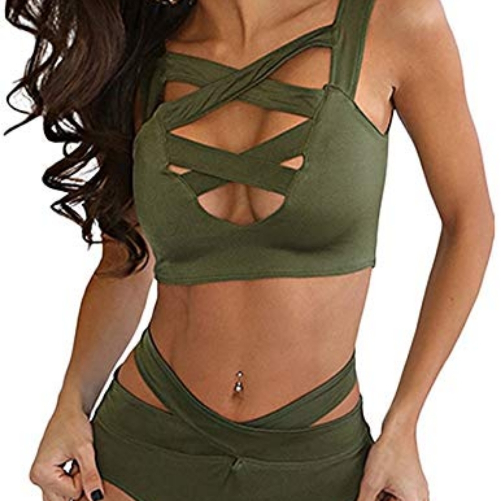 Criss Cross High Waist Bikini